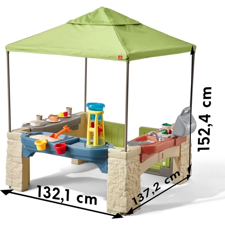 Spielhaus All Around Playtime Patio grün 152 cm – Bild 7
