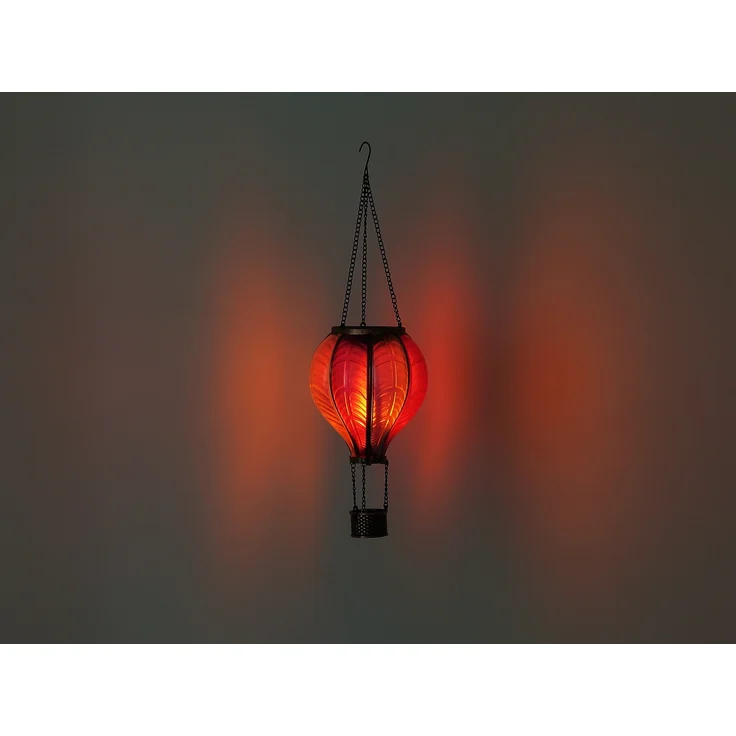 2er Set Deko Solarleuchte mit Heißluftballon in Pink & Rosa, Höhe 46,5cm – Bild 6