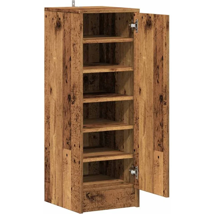 vidaXL Schuhschrank Altholz-Optik 32x35x92 cm Holzwerkstoff 856708 – Bild 6