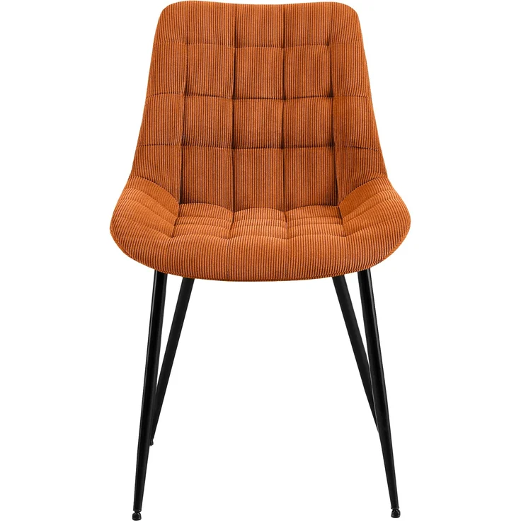 CLP Esszimmerstuhl Sardna Cordbezug gepolstert mit Rückenlehne,orange – Bild 6