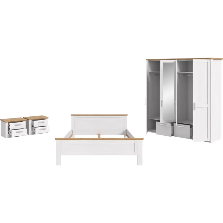 Schlafzimmer-Set >Verona< in Sibiu Lärche, Spannplatte/MDF – Bild 2