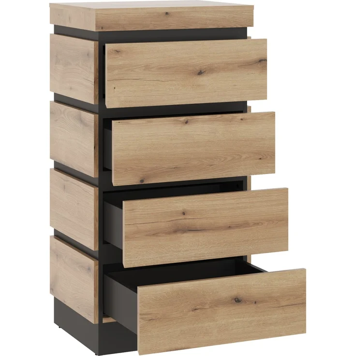 Schubkastenkommode >CORTE< in Coast Evoke Eiche Dekor - 60x115,3x45cm (BxHxT) – Bild 2
