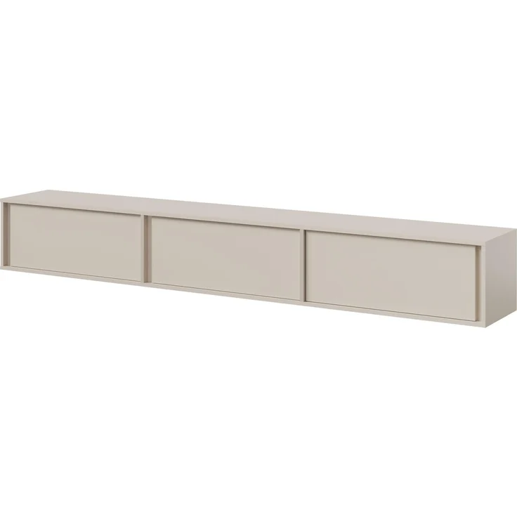 AX LIVING Varelo TV-Wände Kaschmir – 230 cm Lowboard hängend – Hängeregal links – Bild 3