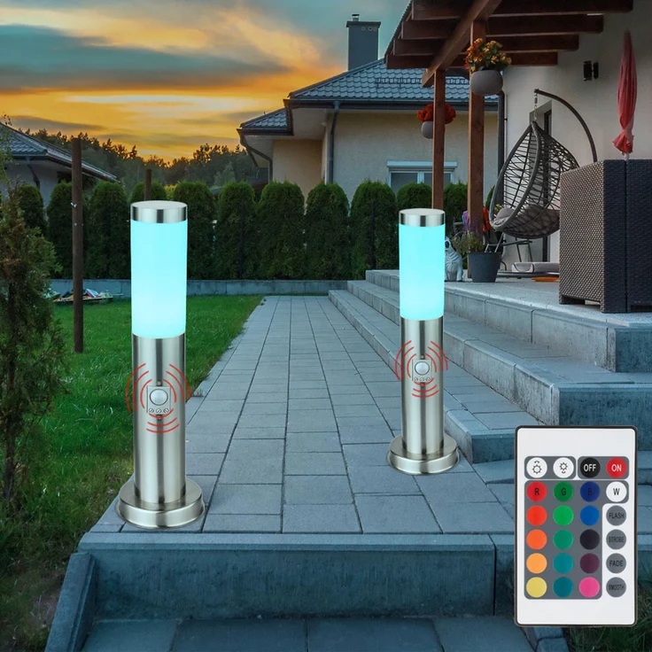 RGB LED Stehleuchte mit Bewegungsmelder NEW YORK – Bild 8