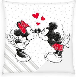 Herding Young Collection Dekokissen Disney's Mickey & Minnie Soft Velboa Kissen 40/40 cm
