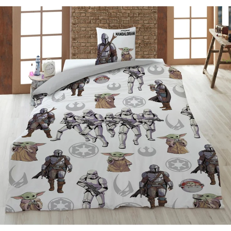 Star Wars Bettbezug 135x200 cm + Kissen 80x80 cm 100 % Baumwolle – Bild 1