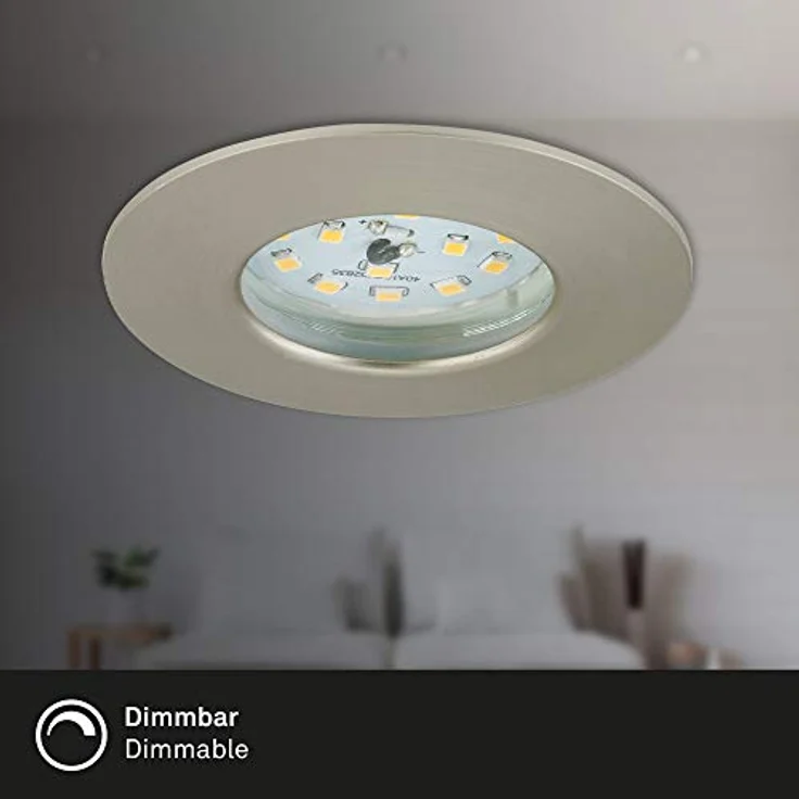 Briloner LED Einbauleuchten Attach matt-nickel 3er Set Einbaustrahler Deckenspot – Bild 6