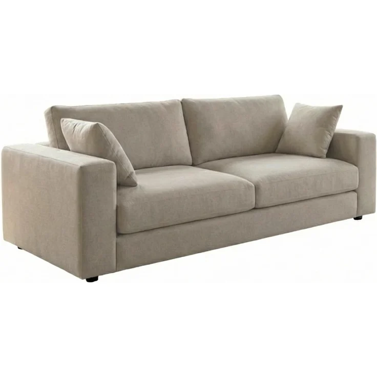 KAWOLA Sofa AMINA 3-Sitzer Stoff cremeweiß 82 x 101 x 228 cm – Bild 3