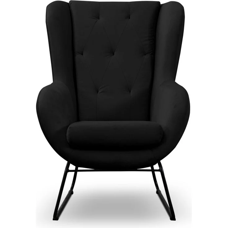 Sessel Designersessel ARTEMIS in Stoff Kronos Schwarz – Bild 3