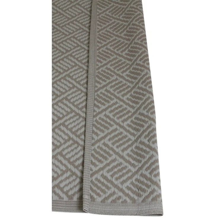 Dekoleidenschaft Outdoorteppich in beige / creme aus recyceltem Polypropylen, 120x180 cm, wetterfest, rechteckig, Balkonteppich, Gartenteppich, Kunststoffteppich – Bild 2