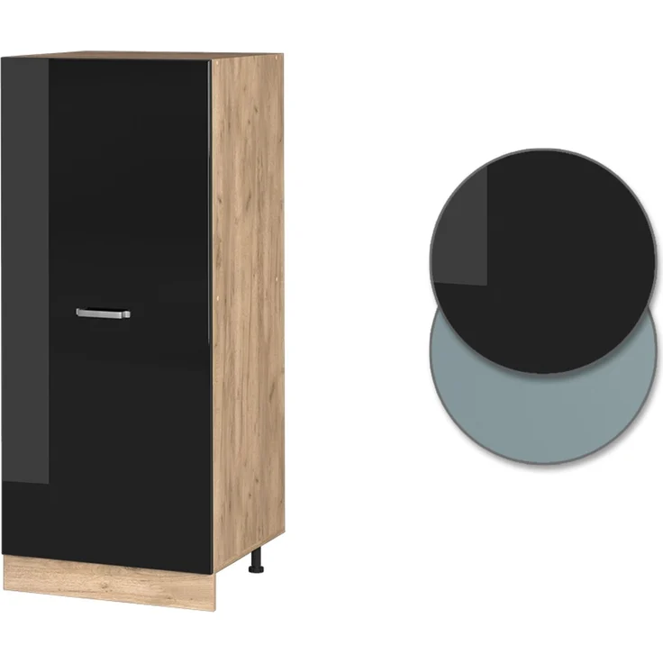 Hochschrank R-Line Schwarz Hochglanz 60 cm Vicco – Bild 6