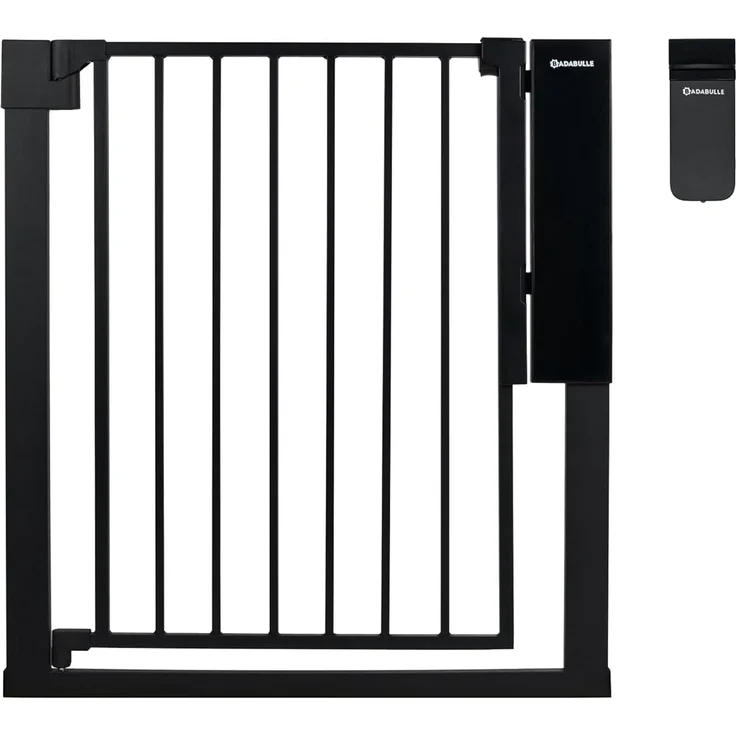 Badabulle Treppenschutzgitter Safe&Pass | Türschutzgitter für Öffnungen zwischen 75 und 81,5 cm | Automatische Entriegelung mit Sensor – Bild 1