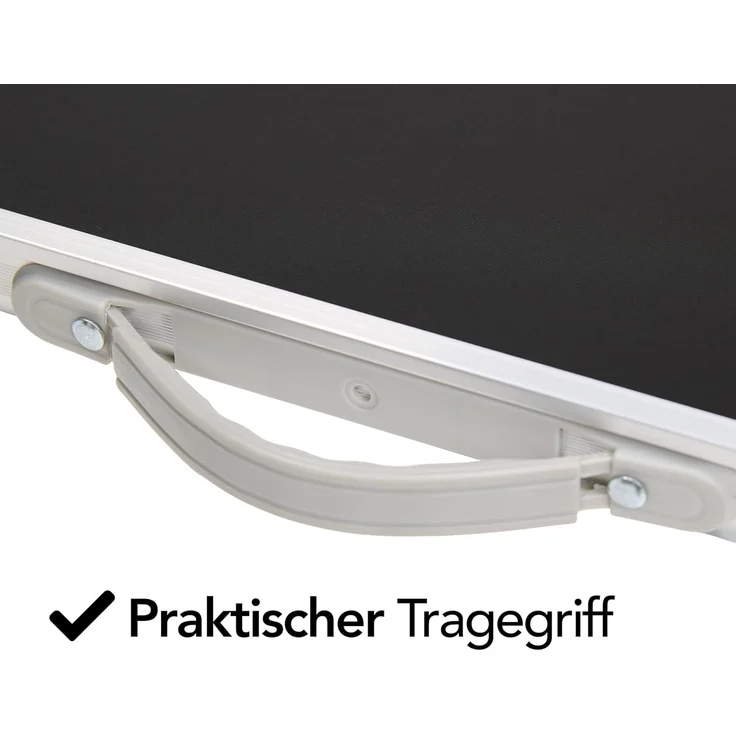 Brixy Campingtisch - klappbar - Gartentisch - 80x60x70 cm - Außen/Innen - Tragegriff - Kompakt - Aluminium - Schwarz – Bild 8