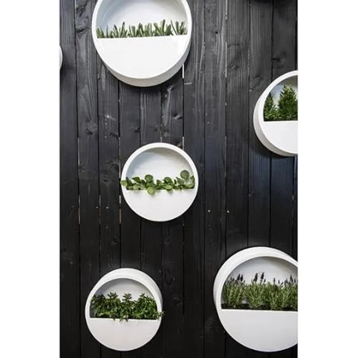 finestgreen Pflanzkübel Hanging Wally Wandgefäß, aus Fiberstone, wasserdicht, frostfest und UV-beständig – Bild 7