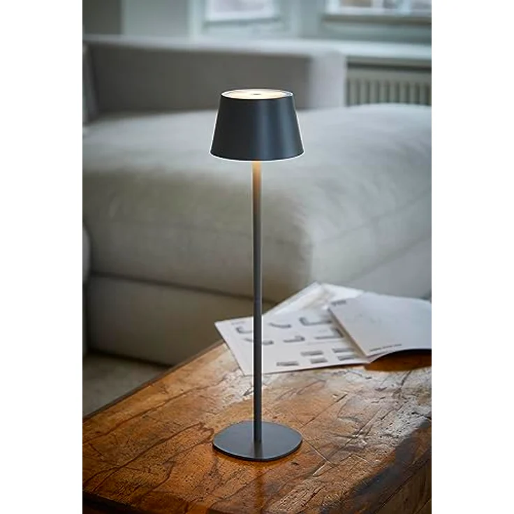 Northpoint LED Tischleuchte LED Akku Tischlampe Flaschenleuchte 3in1 45cm warmweiß – Bild 3