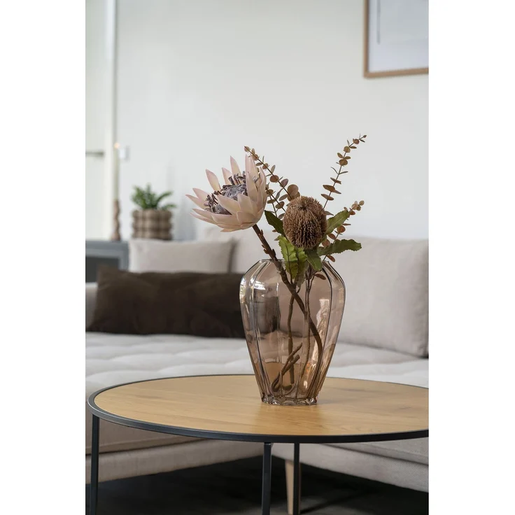 House Nordic Vase, Glas, braun, ø22x29 cm – Bild 3