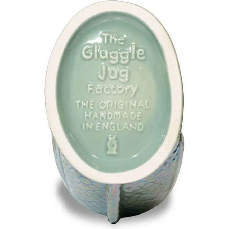 Gluckigluck Wasserkaraffe, (Original Gluggle Jug aus England), mit Gluckergeräusch, handgefertigt, ikonisches Fisch-Design, 1,2 L – Bild 3