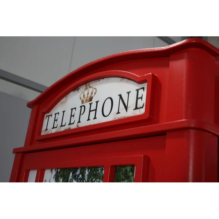 Design Kleiderschrank Telefonzelle mit Schreibtisch – Bild 2