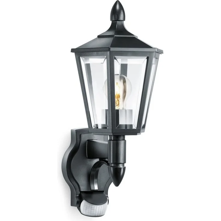 Steinel Sensor-Außenleuchte L 15 S schwarz, mit 180°-Infrarot-Bewegungsmelder, Klassische Wandleuchte, E27-Fassung, max. 60 W – Bild 5