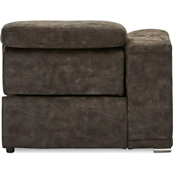 Ibbe Design Modul Sofa Braun Stoff 1 Sitzer mit Armlehne Rechts Elektrisch Verstellbar Relaxfunktion mit mit verstellbare Kopfstütze Alexa, 105 x 102 x 73 cm – Bild 6