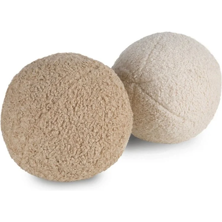 Kissenbezug Bouclee 09 A Rund 24 cm creme Dekokissen – Bild 2