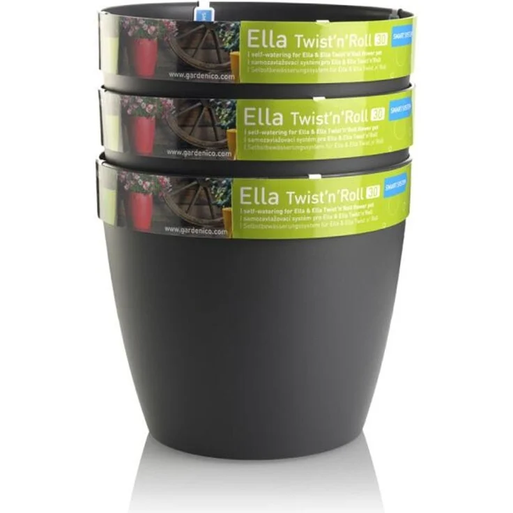 8x Übertopf Ella Rollen Blumenkübel Pflanzenbox Kräutergefäß Garten Dekoration – Bild 5