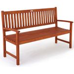 Deuba Gartenbank Maxima, Sitzbank Holz FSC®-zertifiziert 480kg Belastbar Garten Eukalyptus