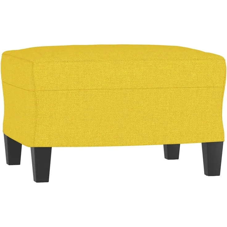 vidaXL Fußhocker Hellgelb 60 x 50 x 41 cm Stoff [349332]