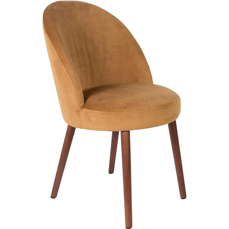 Esszimmerstuhl BARBARA VELVET Samt Camel von DutchBone