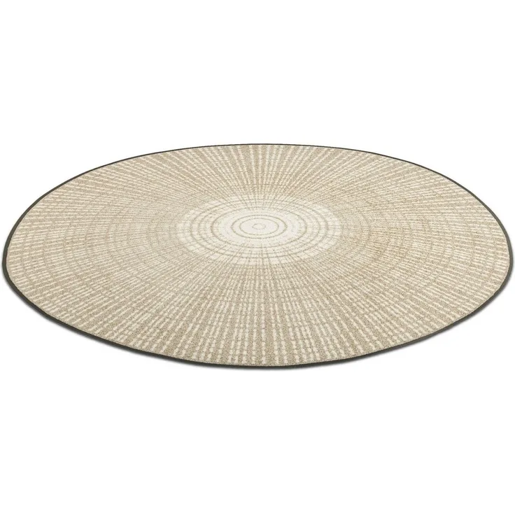 wash+dry by Kleen-Tex Teppich Cascara beige, rund, Höhe: 7 mm