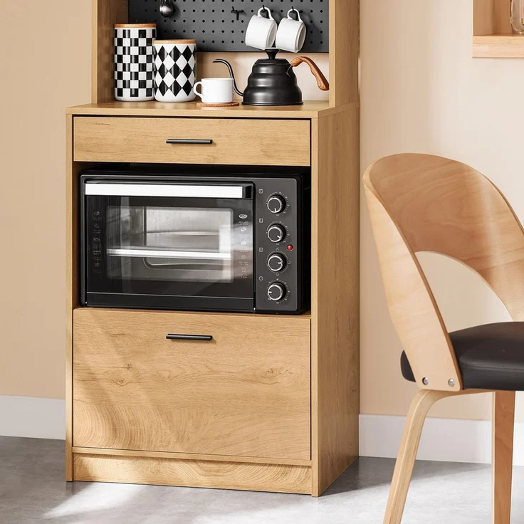 SoBuy FSB98-N Sideboard, Spanplatte, Papierfurnier, Helle Eiche, 60 x 170 x 40 cm – Bild 7