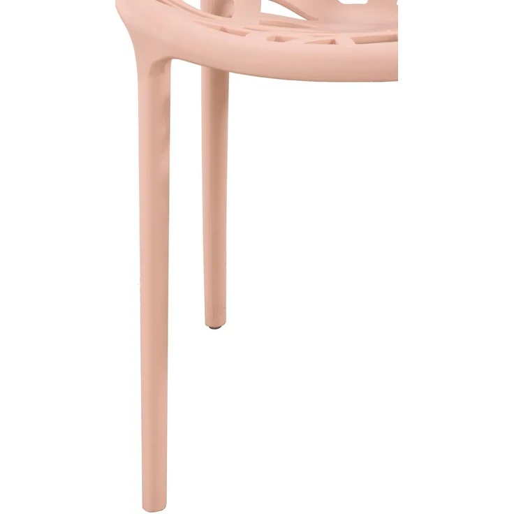 CLP 2er Set 'Hope' Gartenstuhl mit Armlehnen, stapelbar & wetterfest, recyceltem Polypropylen, Rosa – Bild 7