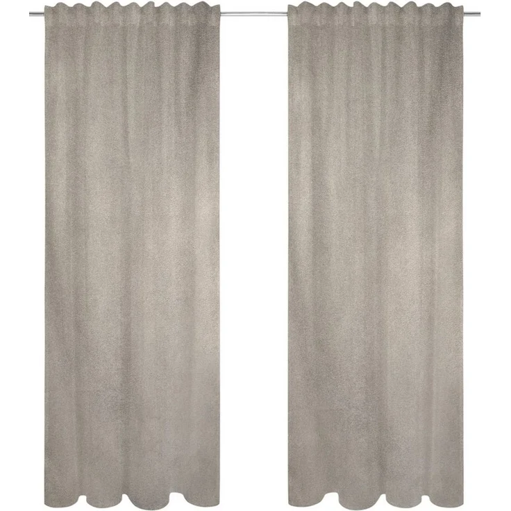 OTTO home Verdunkelungsvorhang Ronnel, 2er-Set, 100% Lichtschutz, Multifunktionsband (2 St), Multifunktionsband, verdunkelnd, Polyester, 2x einfarbig, Wohnzimmer, Schlaf/-Kinderzimmer, 100% verdunkelnd – Bild 3