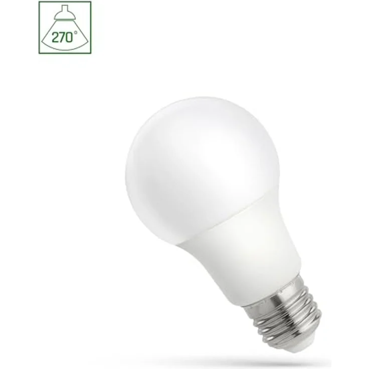 Spectrum LED-Leuchtmittel LED E27 A60 9W = 64W Birnenform 840lm 270° 230V Kaltweiß 6000K, E27, Kaltweiß – Bild 2