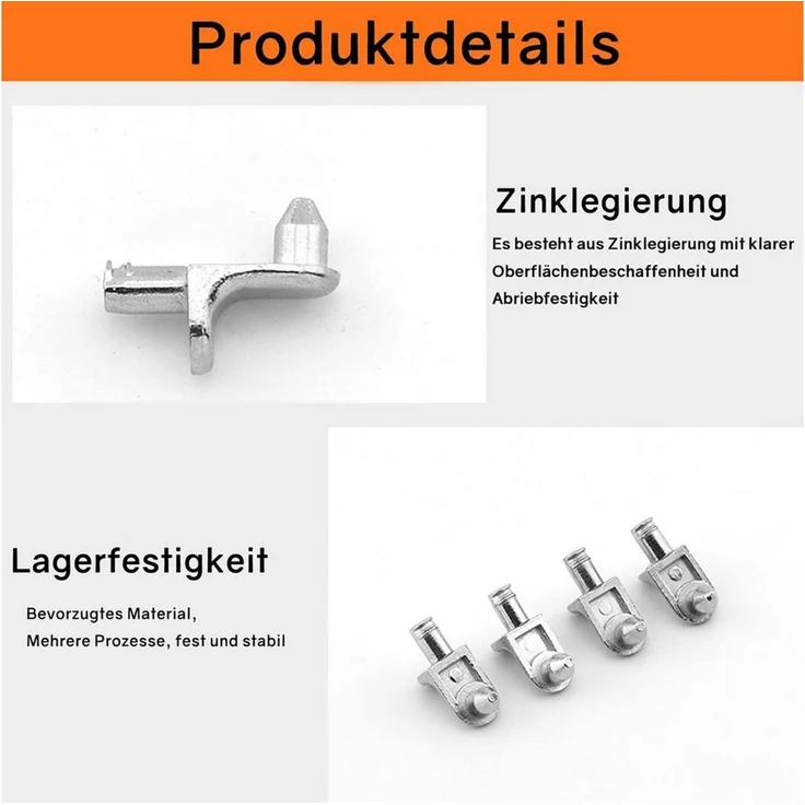 FELIXLEO Wandregalhalter 40 Einlegeboden Halter L Form 5mm Regalbodenträger für Schrank, 1-tlg. – Bild 2