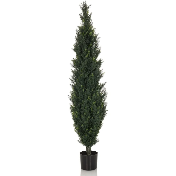 bümö plants Cedrus Kunstbaum - Täuschend echte Zeder, geruchlose Premium Kunstpflanze für lebendiges Ambiente - authentische, künstliche Pflanzen als Deko für's Wohnzimmer, Büro & mehr, BUP-cedrus – Bild 1