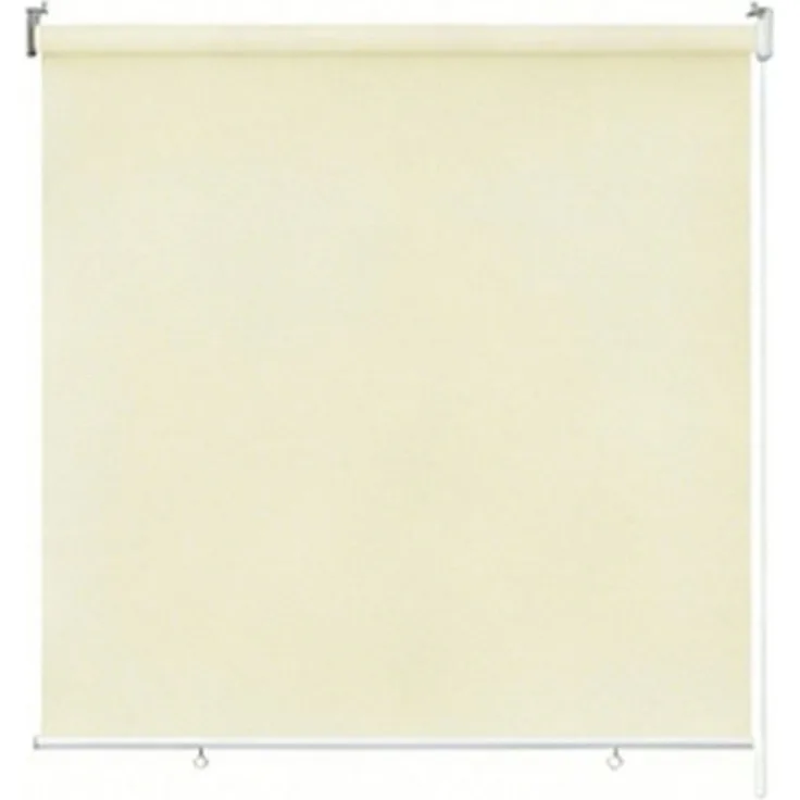 Seitenzugrollo Rollo für den Außenbereich, Sonnenschutz, UV-Schutz, FIVMEN, Schraubenmontage, Haken und Ösen, Anthrazit/Grau/Beige