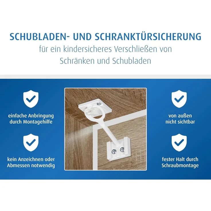 Reer Schubladensicherung Vorteilspack 8 Stück – Bild 3