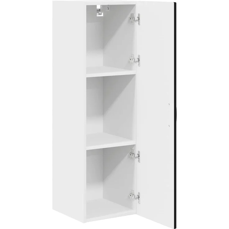 vidaXL Wandschrank PORTO Schwarz 30 x 31 x 100 cm Holzwerkstoff 885456 – Bild 5