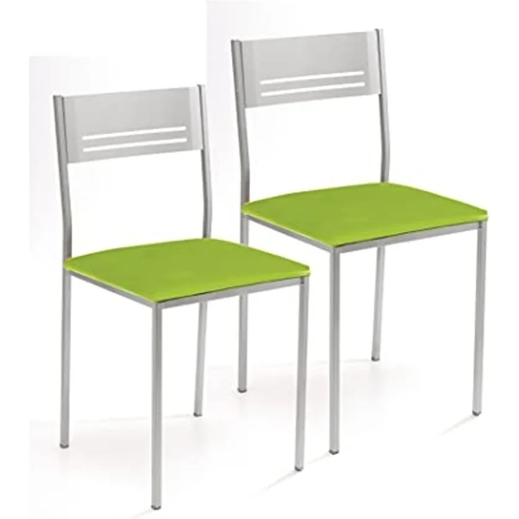 ASTIMESA SCSIVE Küchenstuhl, Metallgestell, Grün, Sitzhöhe 45 cm – Bild 1