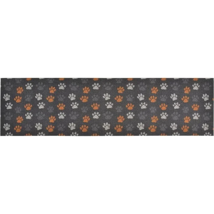vidaXL Küchenteppich Waschbar Pfoten 45x150 cm Samt 136573 – Bild 5