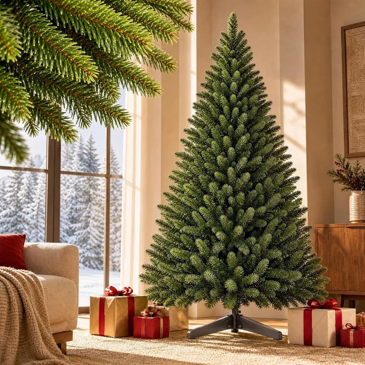 Relaxdays Künstlicher Weihnachtsbaum Nordmanntanne – Bild 2