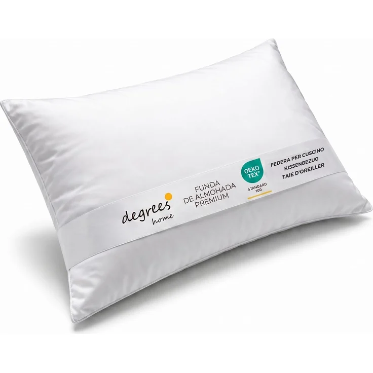 Degrees Home - Kissenbezug - extra weiche Mikrofaser - Kissenbezug 100% Polyester - 70 cm, Weiß