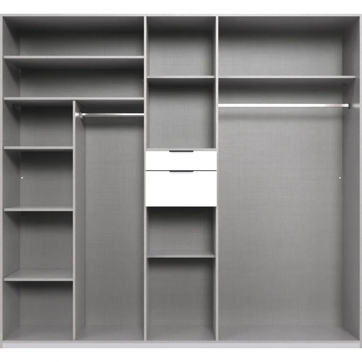 Wimex Drehtürenschrank Moldau Kleiderschrank mit Spiegel Schlafzimmerschrank Wähle deine Innenausstattung fertig konfiguriert im Schrank – Bild 3