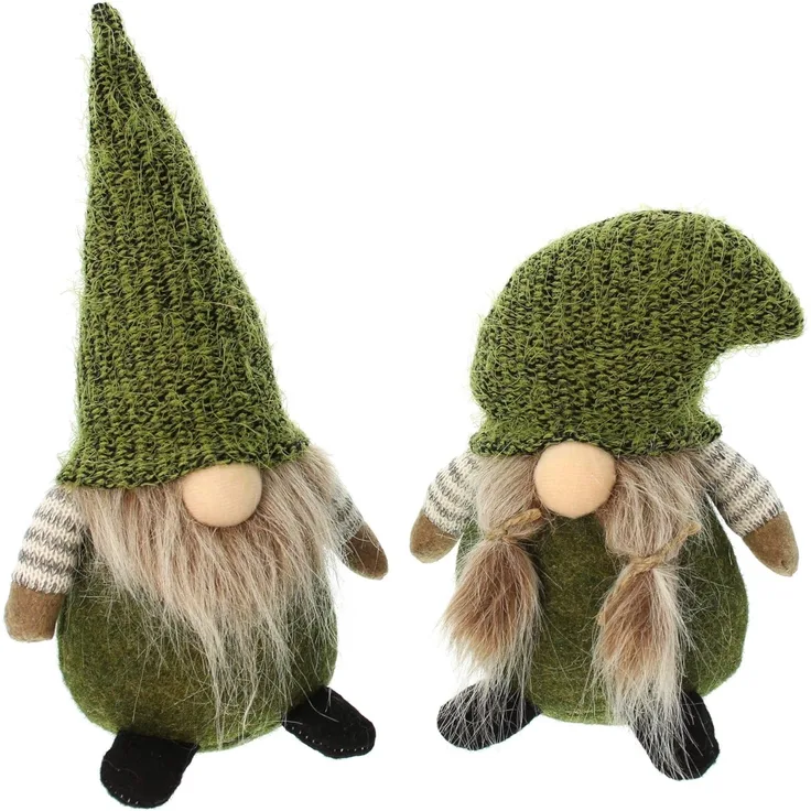 Wichtel "Green Bottom" 2er Set Wohndekoration Deko Tischdeko Garten Deko Figur