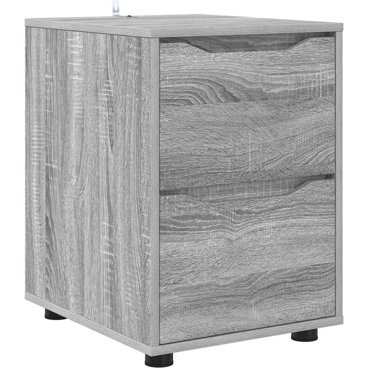vidaXL Aufbewahrungsschrank 40 x 48 x 57 cm Holzwerkstoff Sonoma-Grau 888843 – Bild 2