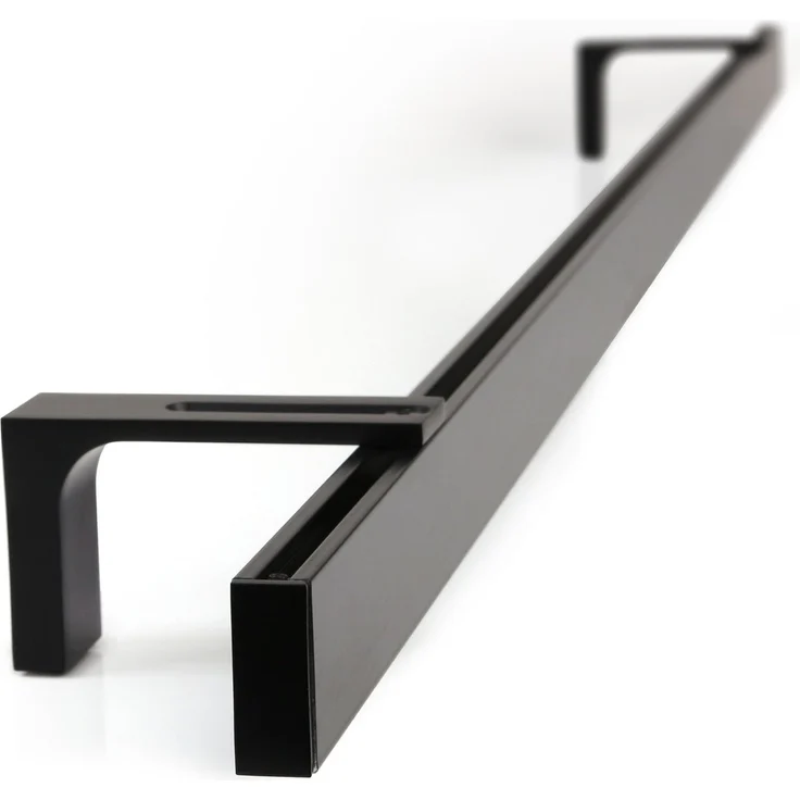 Deco-Raum® Gardinenschiene Innenlauf Loft | Befestigung: Deckenträger | Größe: 290cm | Material: Aluminium | Farbe: Schwarz – Bild 5