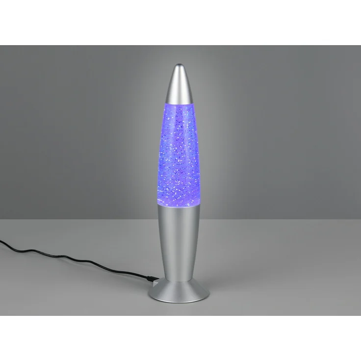 Deko LED RGB Tischleuchte mit Glitzer Batterie- oder USB betrieben, Höhe 34,5cm – Bild 8