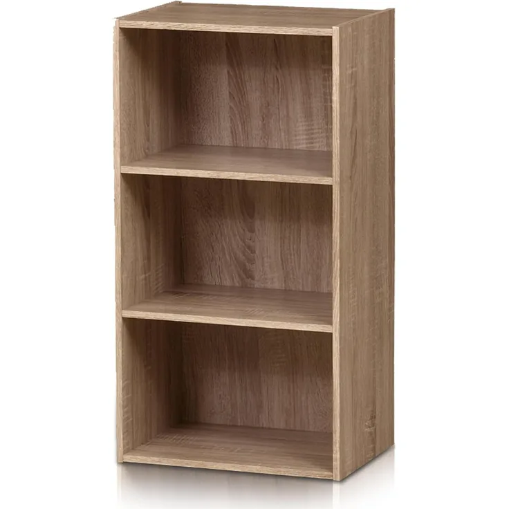 habeig Bücherregal Tube Bücherregal Standregal 3 Fächer Belastung Regalboden Standregal