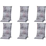 Madison 6x C067 Hochlehner Gartenstuhl Auflagen 8cm grau gestreift